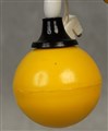 Taklampa gul glob, 190911.jpg