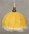 Taklampa gul textil, 190304.jpg